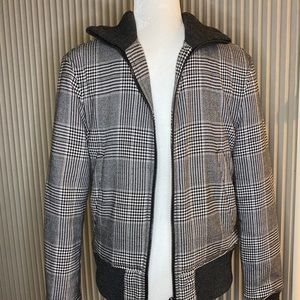 Zara Men’s Full ZIP Bomber Jacket Wool